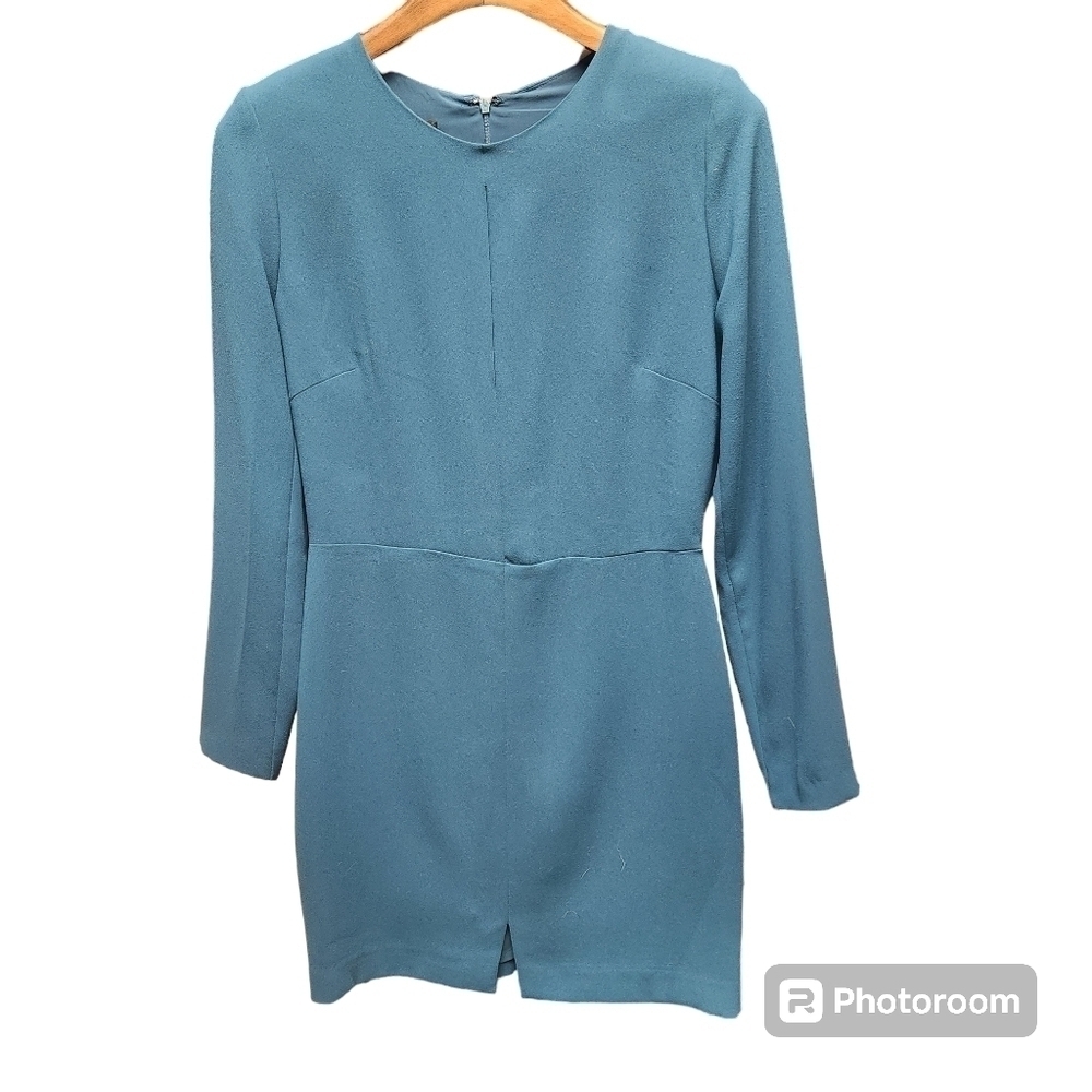 Mango Day Dress with Peek a Boo Slit Sz. S Green